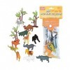 Wild Republic Polybag Mini Animaux Sauvage, Lot de Figurines, Douze Espèces Vivant dans la Animaux Sauvage, Cadeau pour Enfan