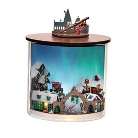 de Maison de Poupée Miniature Bricolage Bouteille de Rêve Artisanat 3D Puzzle Petite Maison, de Modèle de Maison de Poupée po