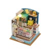 Milageto Maison de poupée Miniature à Monter soi-même, Puzzle 3D, lumières LED, Ornements avec Meubles, Cadeaux danniversair