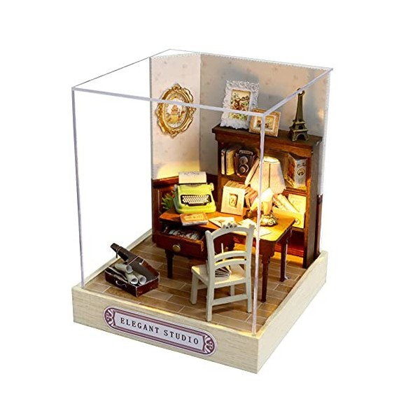 Maison de poupée miniature faite à la main pour adultes et enfants - Cadeau créatif Studio 