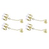 Toyvian 4 Pcs Maison De Poupée Bricolage Lustres Suspendus Accessoires Pendentifs Cadeaux Artisanat Filles Décoration De Tabl