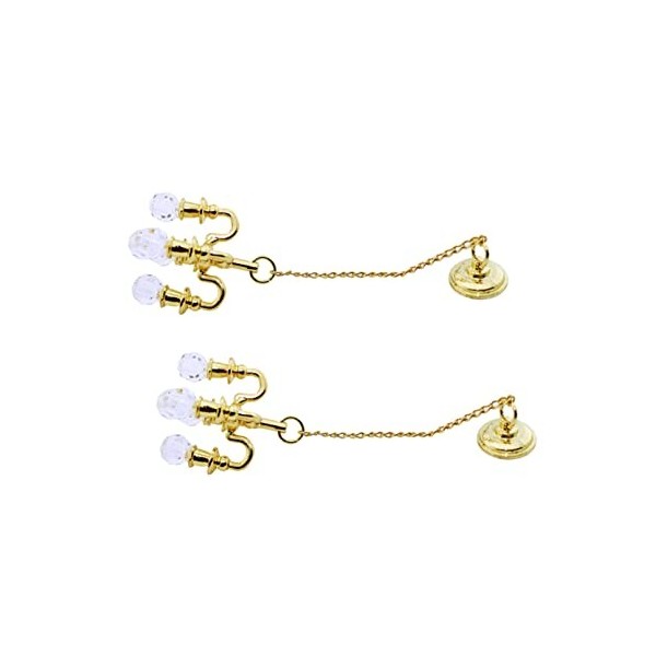 Toyvian 4 Pcs Maison De Poupée Bricolage Lustres Suspendus Accessoires Pendentifs Cadeaux Artisanat Filles Décoration De Tabl