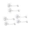 Toyvian 4 Pcs Maison De Poupée Bricolage Lustres Suspendus Accessoires Pendentifs Cadeaux Artisanat Filles Décoration De Tabl