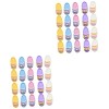 ibasenice 60 Pcs Maison De Poupée Pantoufles Enfants DIY Bijoux Bricolage Maison De Poupée Accessoire Porte-Clés Suspendus Pe