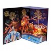 Colcolo Maison de Poupée Miniature Paysage Paysage Maison de Poupée avec Couverture Anti-poussière Cadeau danniversaire, Par