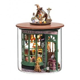 Boîte magique faite à la main pour maison de poupée, accessoires de maison de poupée avec lumières LED, décoration de chambre