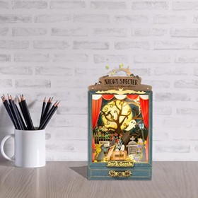 a-r Maison de poupée Miniature | Miniature de Maison de poupée Bricolage avec Meubles - Kit de Maison de poupée Miniature de 