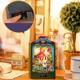 a-r Maison de poupée Miniature,Miniature de Maison de poupée Bricolage avec Meubles - Maison de poupée exquise de la série Ga