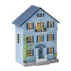 lerwliop Maisons de poupée en Bois avec Meubles lumière Miniature Construction Mini Maison modèle boîtier Assembler Jouets En