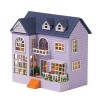 lerwliop Maisons de poupée en Bois avec Meubles lumière Miniature Construction Mini Maison modèle boîtier Assembler Jouets En