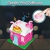 deAO Maison de poupées,Maison Miniature,Monde du café, Mini Maison de poupée à emporter,Convient aux Enfants de 3 Ans et Plus