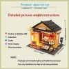 erhumama Miniature Japonaise Épicerie Maison de Poupée Kits LED DIY Magasin Bois Mobilier Modèle Puzzle Jouet Enfants Cadeau 