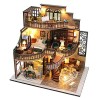 SM SunniMix Maisons De Poupées, Maison Miniature, Meuble Maison Poupee, Dollhous en Bois Miniature Dream Bouteille Accessoire