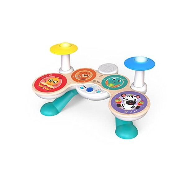 Baby Einstein, Together in Tune, Tambours Magic Touch, Instrument de Musique, 4 Modes de Jeu, 10 Mélodies avec volume réglabl