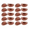 Toyvian 40Pcs Mini Chapeau de Cow- Boy Mignon Chapeau de Cow- Girl Occidental Miniature Chapeaux Marron Chapeau de Poupée Sem