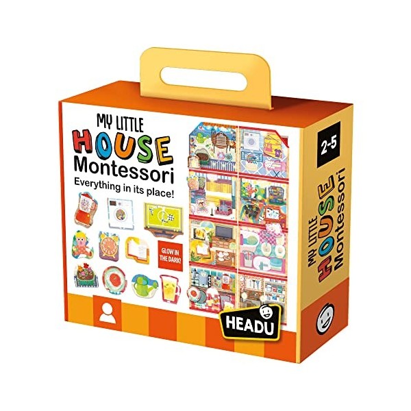 Headu - Maison de Poupée - Montessori, multicolore, it20836 - Version Espagnole