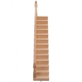 Vaguelly Main Courante Escaliers en Bois Maison De Poupée Escalier Maison De Poupée Kit Décor Bricolage Escalier Accessoire M