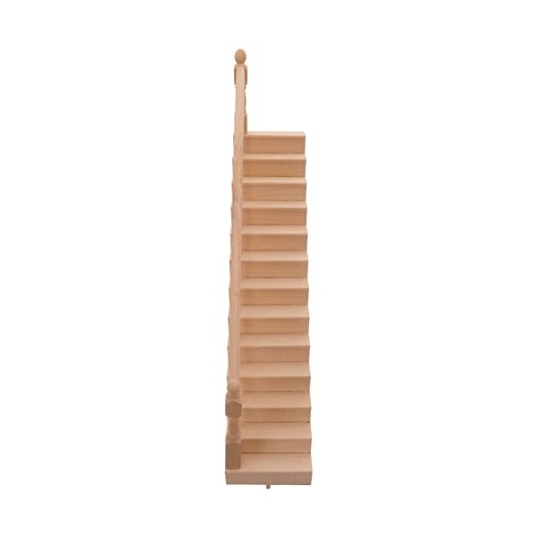 Vaguelly Main Courante Escaliers en Bois Maison De Poupée Escalier Maison De Poupée Kit Décor Bricolage Escalier Accessoire M