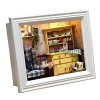 WonDerfulC Kit de modèle de cadre photo 3D en bois - Maison de poupée miniature à assembler avec lumière LED - Pour la Saint-
