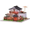 Kit maison de poupée miniature à LED de style chinois maison de poupée faite à la main pour adultes et enfants