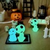 jiyun Kit de Maison de poupée Halloween, Citrouille Araignée Squelette Figurine Halloween Village Accessoires | Accessoires d
