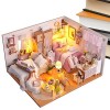 heshi Maison poupée | Maison poupée Miniature en Bois | Kit Miniature Fait Main Maison poupée avec Meubles, Mini Jouets Maiso