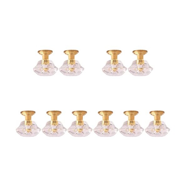 ibasenice 8 Pièces Lustre Miniature Figurine Plafonnier Lampe De Maison De Poupée Modèles De Mini Suspensions Lumières pour M