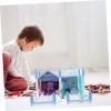 ibasenice 1 Ensemble Bricolage Villa Château Miniature Maison De Poupée Kit Filles Jouet Jouets Maison De Poupée Puzzle Kit C