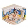 XLZSP Maison de poupée miniature à monter soi-même - Kit de construction en bois - Jouets de construction en bois - Cadeaux d