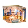 XLZSP Maison de poupée miniature à monter soi-même - Kit de construction en bois - Jouets de construction en bois - Cadeaux d