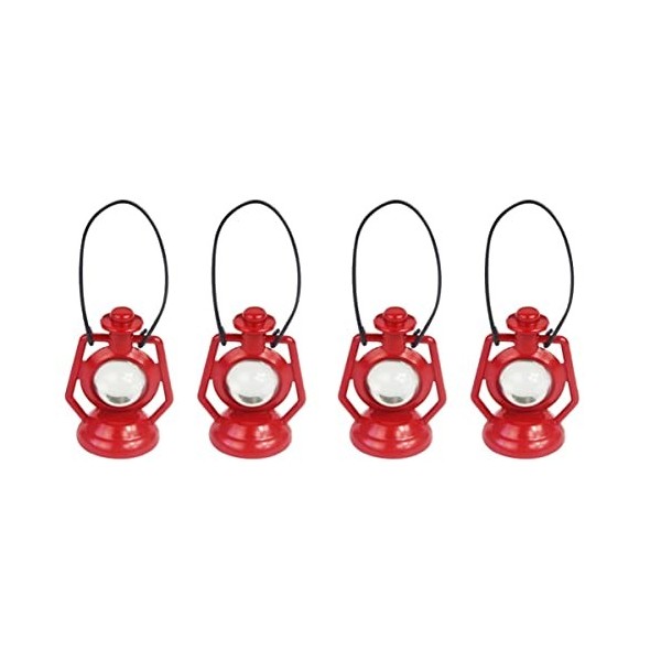 TOYANDONA 6 Pièces Petite Lampe à Pétrole Lampe Modèle Jouet Mini Lanterne De Rue Miniatures De Lampe De Maison De Poupée Lan