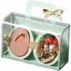 Kit miniature de maison de poupée de Noël - Notes étoilées de bricolage de coquille de noyer, kit de maison de poupée en bois