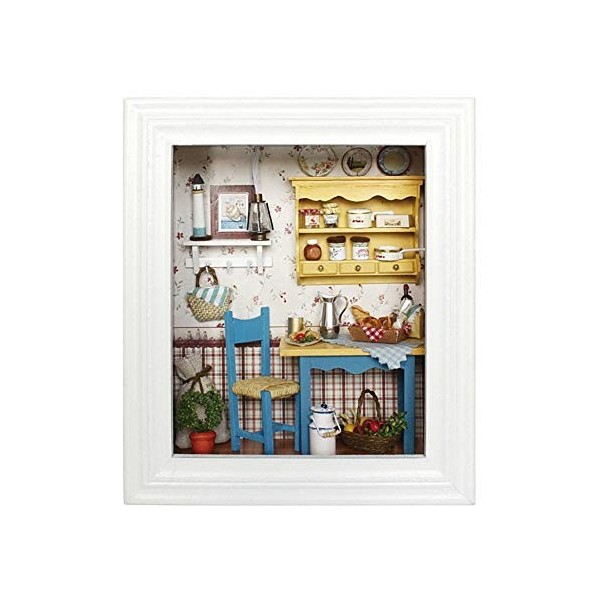 Belissy Kit de mini cadres photo pour maison de poupée - Avec meubles - Cadeau danniversaire - Décoration dintérieur