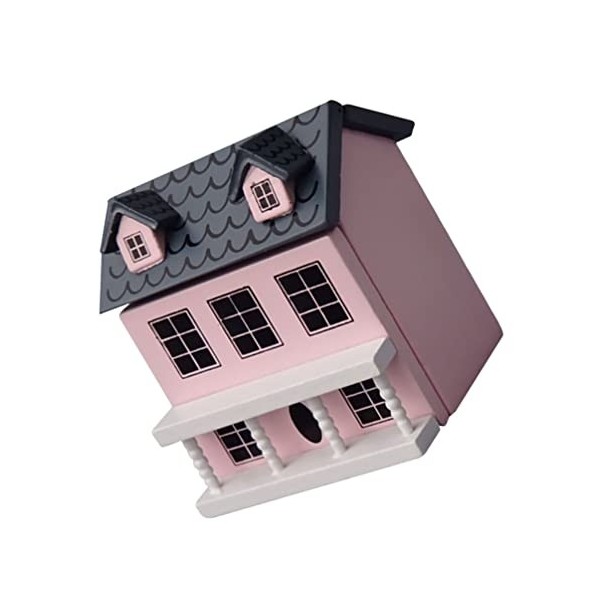 Toyvian Mini maison miniature en bois 3D pour maison de poupée miniature