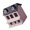 Toyvian Mini maison miniature en bois 3D pour maison de poupée miniature