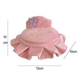 Amagogo Lit de poupée Accessoires de poupées Ornements en résine Cadeaux étui à Bijoux Rose Porte-Bijoux lit de poupée pour M