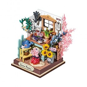 Colcolo Kits de Maison de poupée Bricolage Artisanat, modèle de Maison avec mobilier pour Anniversaire