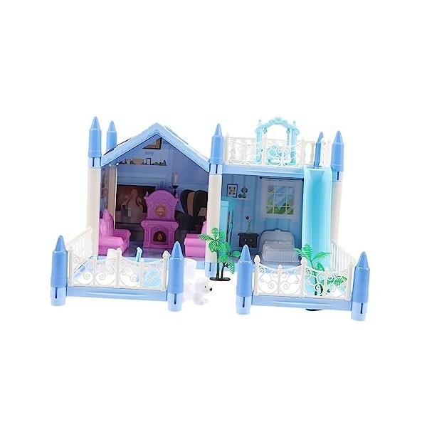 Toyvian 1 Jeu Château De Villa De Bricolage Modèle De Maison 3D Jouets De Maison De Poupée Fille Modèle De Chalet Casse-tête 