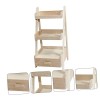 Toyvian 2 Pièces Maison De Poupée Support Multifonctionnel Maquette Accessoires De Décoration Intérieure Étagère De Rangement