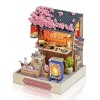 Cuteefun DIY Maison de Poupée Miniature, Maquette Maison Miniature pour Construire en Kit avec Meubles Anti-Poussière, Cadeau