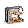 DSOUWEH Kit de Maisons de poupées Miniatures à Monter soi-même, Jouet éducatif et Multifonctionnel adapté Enfants, Maison de 