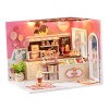 Dollhouse Miniature Furniture Kit Creative Room Enfants Adultes, Salon