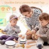 Jojoin Instruments de Musique en Bois pour Tout-Petits - 20 Pièces Instruments de Percussion Naturels Jouet avec Grande Varié