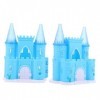 Abaodam 2 Pièces Château Jouet Jouets pour Enfants Maison De Poupée Poney Château Miniatures Jouets pour Enfants Jouet Châtea