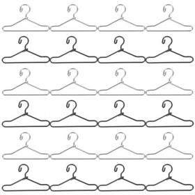 Didiseaon 40 Pièces Mini Poupée Vêtements Cintres en Métal Miniature Vêtements Stand Poupée Robe Cintre Miniature Vêtements P