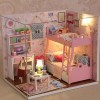 Kit Maison de poupée modèle Bricolage Maison de poupée Jouet Maison de Sagesse Mini Maison Jouet pour Enfants Cadeau Maison d