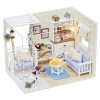 Kit Maison de poupée modèle Bricolage Maison de poupée Jouet Maison de Sagesse Mini Maison Jouet pour Enfants Cadeau Maison d