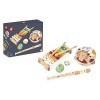 Janod - Set Musical 5 Instruments en Bois Sunshine - Instrument de Musique Enfant - Jouet dImitation et dÉveil Musical - Pe