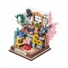 MagiDeal Kits de Maison de poupée de Maison de Jardin, décorations 3D, Mini en Bois pour lanniversaire