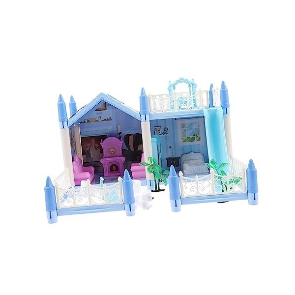 Vaguelly 1 Ensemble Bricolage Villa Château 3D Château Puzzle Cottage Modèle Miniature Maison De Poupée 3D Maison Puzzle Mais